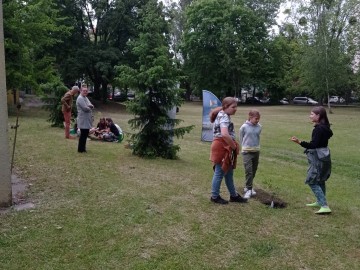Inauguracja projektu Owocowe łódzkie w Łodzi 2.06.2023 r., 